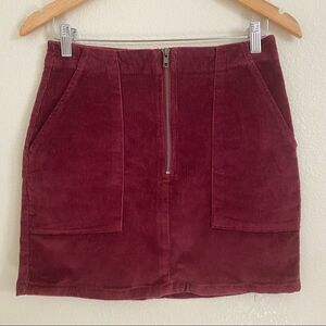 COPY - Wild Fable | Burgundy Corduroy Skirt, Size 4